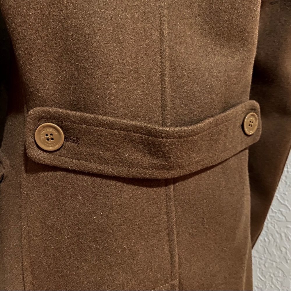 NWT Burberry Brit Men's Brown Chesterfield Virgin Wool Car Coat, XS - Picture 9 of 16
